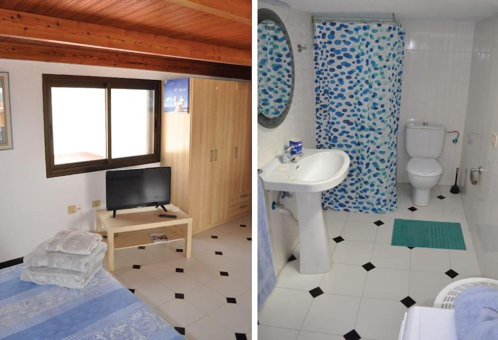 Los Cisnes Encantadora Casa Con Jardin Y Estudio Vista Al Mar El Médano Eksteriør bilde